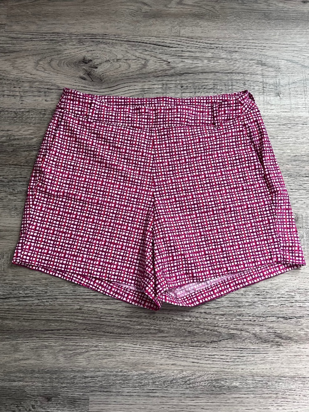 SPANX Sunshine Shorts Size Large Hibiscus Gingham Pull On 50213R